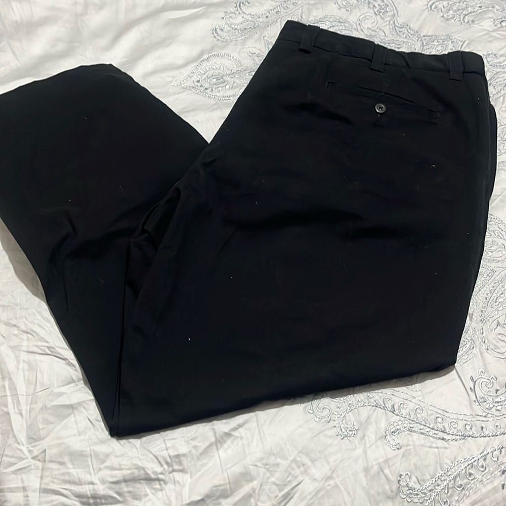 HB Harbor Bay Big & Tall Men’s 48 X 30 black straight dress pants